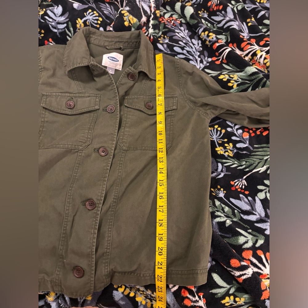 Old Navy Dark Green Utility Jacket for Women - Picture 5 of 7